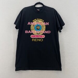 Vintage Fruit Of The Loom Black American Bandstand Club Reno T-Shirt Men XL